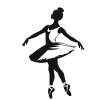 Ballerina - Cool Silhouette Logo