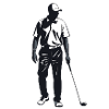 Golfer - Cool Silhouette Logo