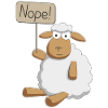 Nope! - protesting sheep