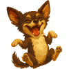 Laughing Chihuahua Cartoon Dog