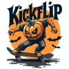 Kickflip Pumpkin Skateboarder Halloween