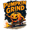 Pumpkin Grind Skateboard Kürbis Monster