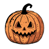 Jack-o'-lantern Pumpkin Black Orange