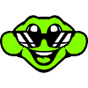 frog toad cool sunglasses laughing happy cute