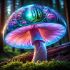 Glowing Mushroom Forest Dream