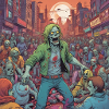 Tempête de zombies en ville