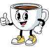 Cartoon Coffee Cup Funny Coffee Comic