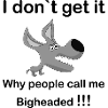 Grey Cartoon Dog Snout