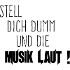 Dich Dumm Musik Laut