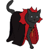 Chat vampire nocturne