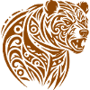 Bears Tribal Ornament Tattoo