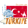 Türkiye Istanbul Vintage Flaga Turcja Sovenir
