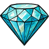 Wasserfarben Kristalldiamant