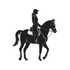 Équidé et cheval - Logo Cool Silhouette