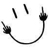 Face with middle finger gesture