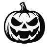 Grim Halloween Pumpkin