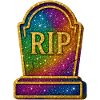 Galactic RIP Tombstone Glitter