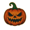 Glittering Spooky Pumpkin