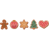 Biscuits et biscuits pour Noël