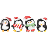 Funny pinguin Christmas