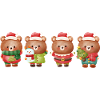 Festive Christmas Bear Quartet