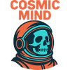 Cosmic Mind Astronaut Skull
