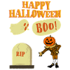 Halloween Cartoon Pumpkin Ghost