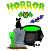 Green Witch's Cauldron Spooky Night