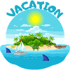 Tropical island idyll beach design