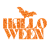 Halloween Glitter Bat Design