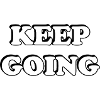 Keep Going Bold Typography