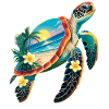 Turtle Waves Surf Turtle Surfer Turtles