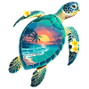 Turtle Waves Surf Turtle Surfer Turtles