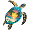 Turtle Waves Surf Turtle Surfer Turtles