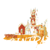 Pena Sintra Palast bunte Illustration