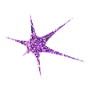 Purple Glitter Starburst Sparkle