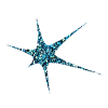 Blue Glitter Starburst Sparkle