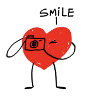 Heart with Camera Cartoon