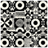 Abstract Black and White Pattern Geometry