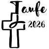 Baptism 2026 Cross with Fish Dipping