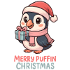 Macareux Noël mignon