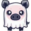 Pig Halloween Ghost Boar