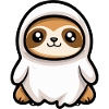 Sloth Halloween Ghost
