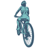 Radfahrerin
