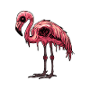 Flamingo Halloween Comic Funny