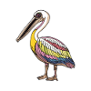 Pelican Bird Halloween Comic Funny