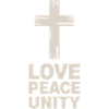 Amour Paix Unité Croix Chrétienne