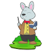 Bunny Teacher Book School