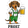 Cheers Bière Teckel Lederhose Bavière Tente à bière traditionnelle