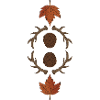 Autumn Pinecone Antlers Maple Leaf